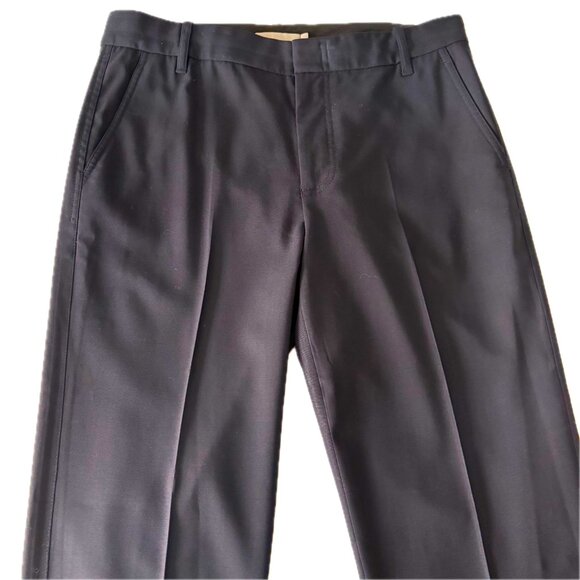 Vince Dress Pant Wm Sz 8 Lightweight Dark Navy Blue Flat Front Straight Leg Chi… - Picture 2 of 11